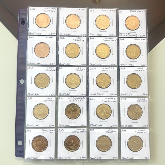 1987 to 2023 Canada Loonie Uncirculated 76 x $1 Coin Set! - Picture 9 of 16